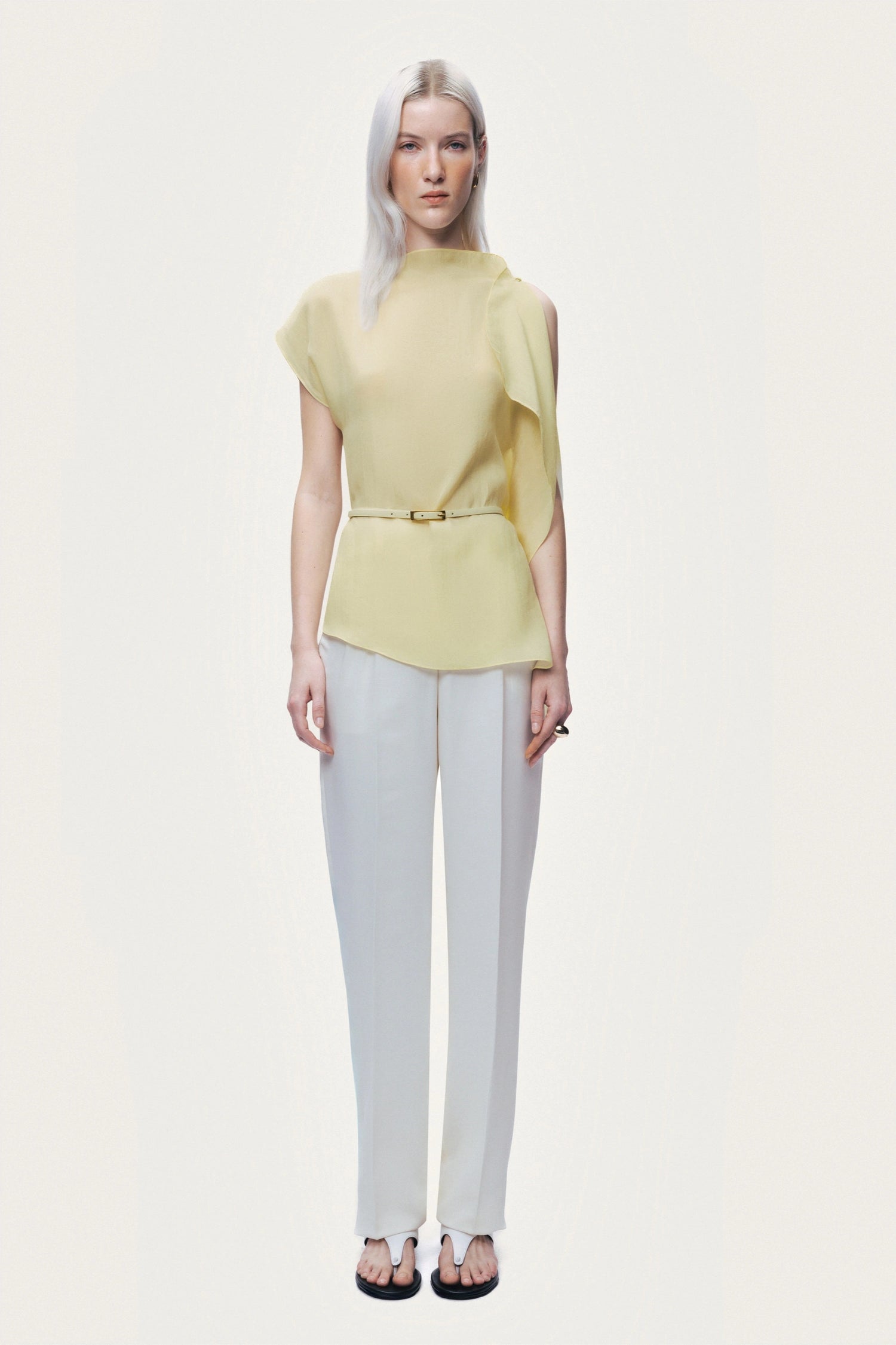Sleeveless Woven Blouse