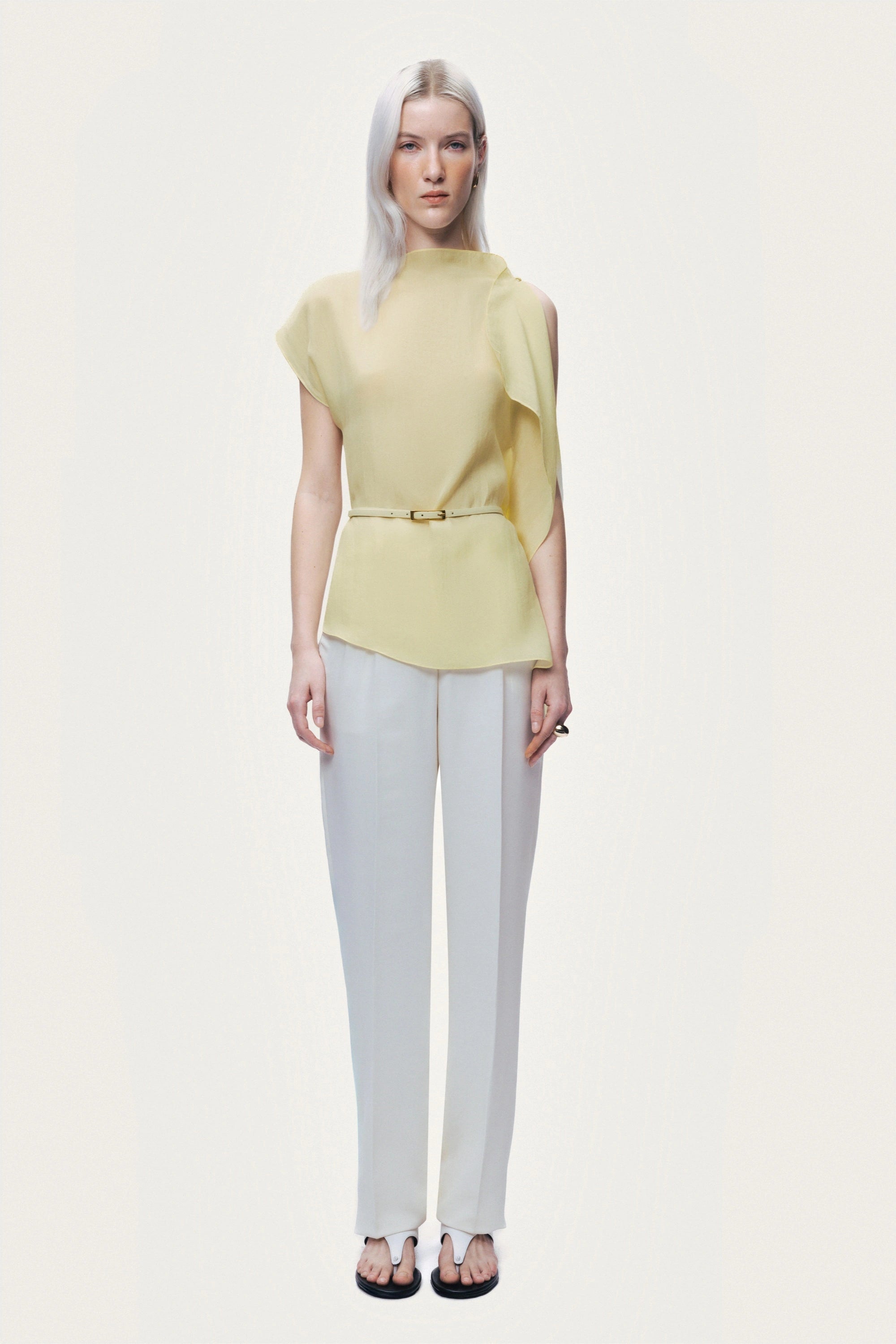 Sleeveless Woven Blouse