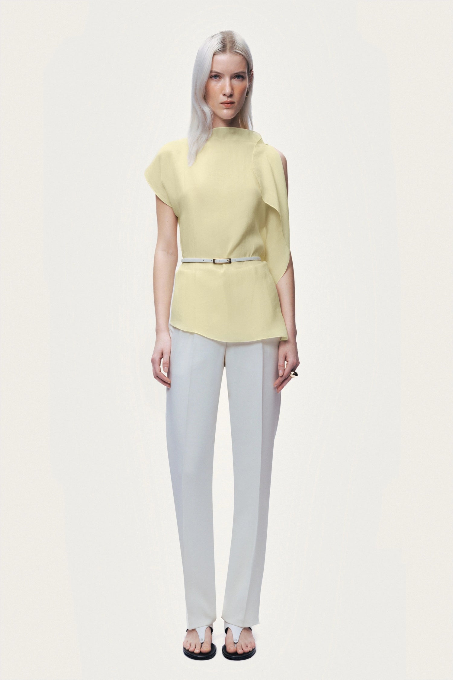 Sleeveless Woven Blouse