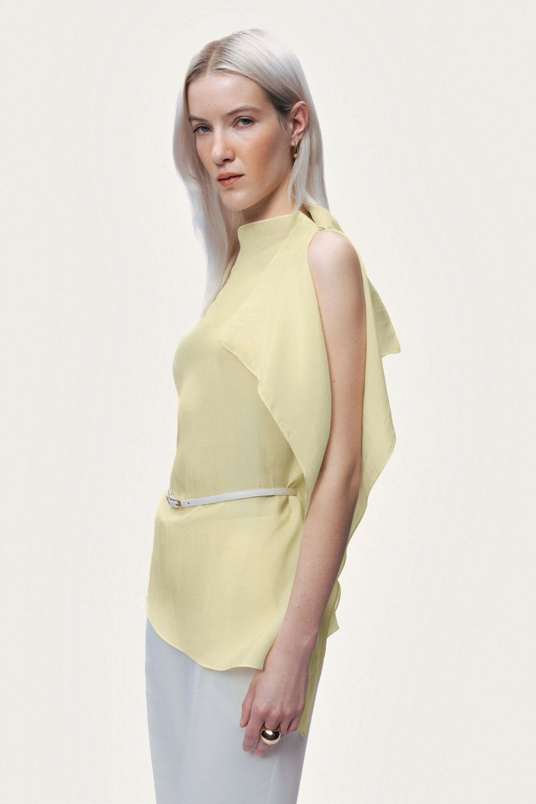 Sleeveless Woven Blouse