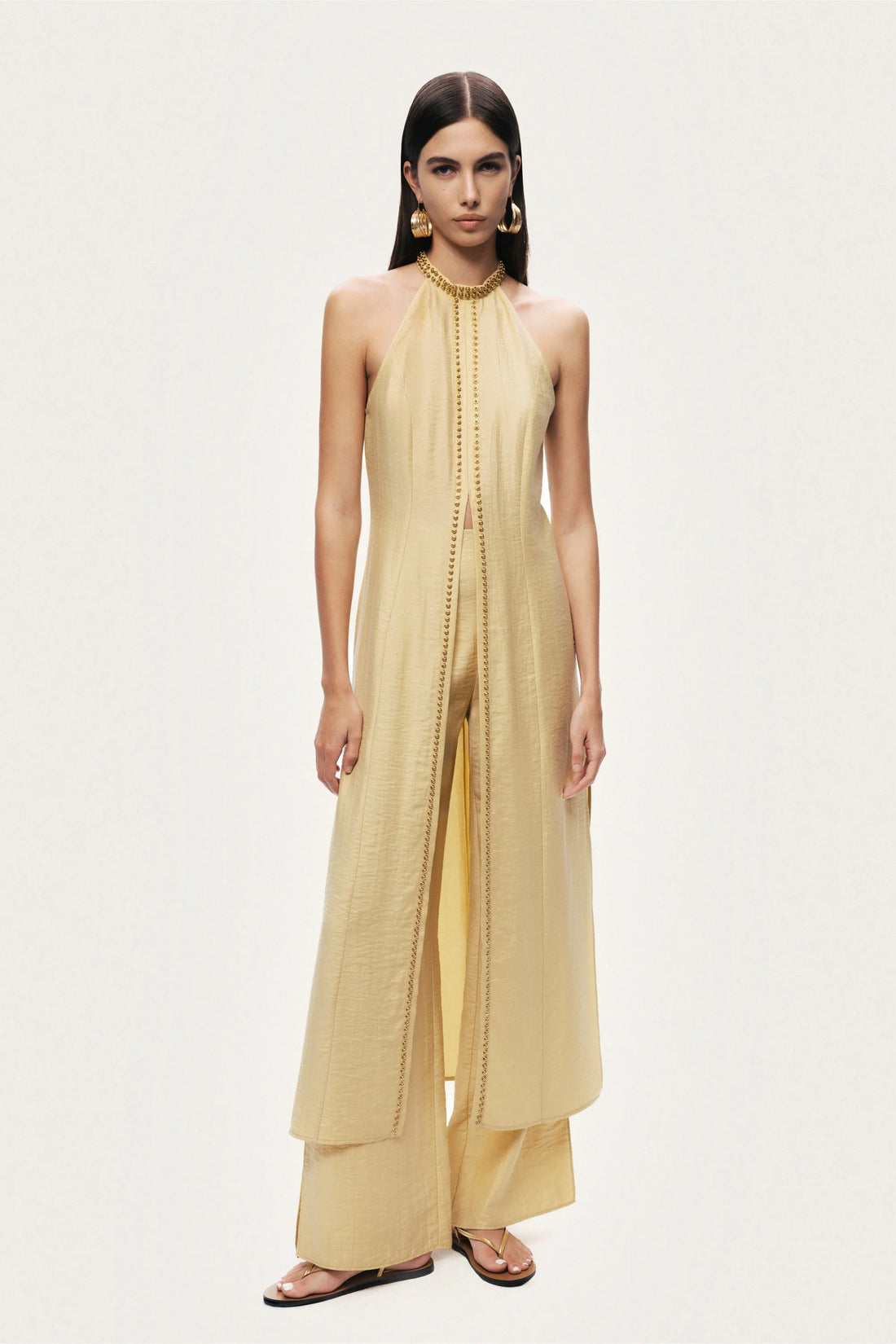 Studded Halter Neck Tunic