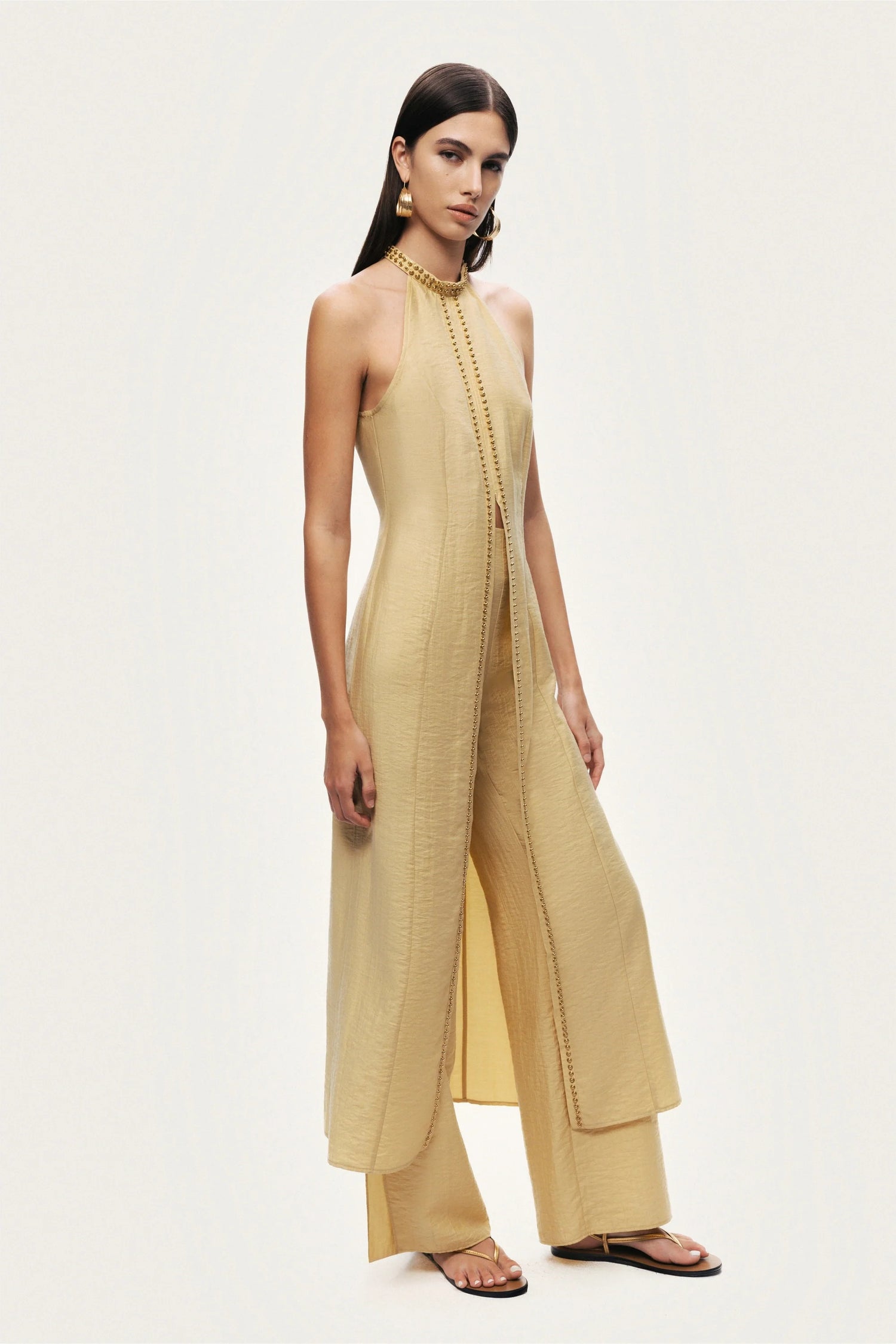 Studded Halter Neck Tunic