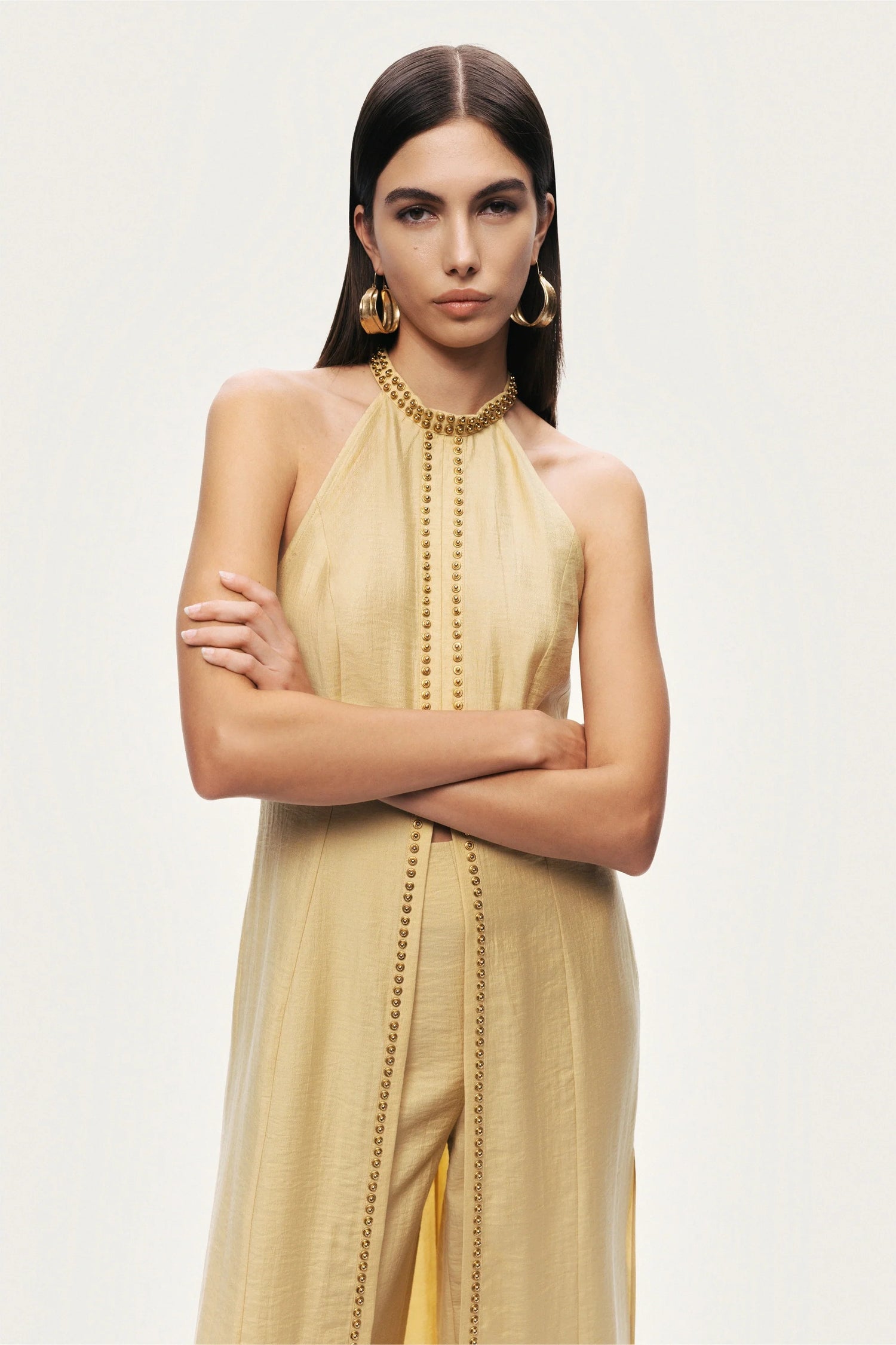 Studded Halter Neck Tunic