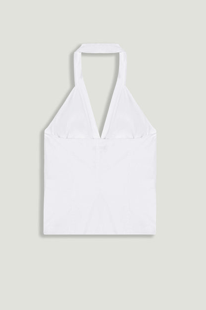 Halter Neck Tie Detail Blouse
