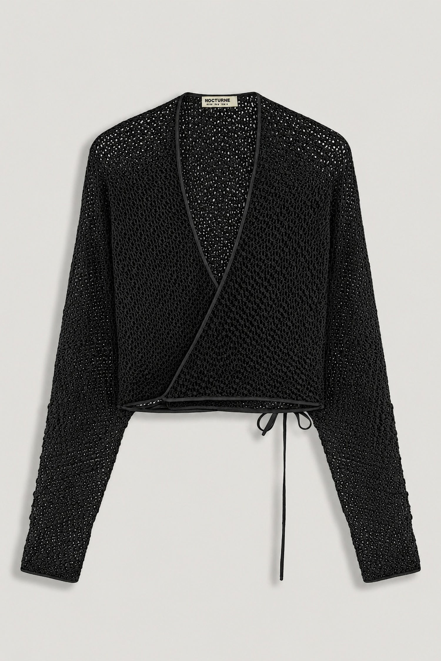 Wrap Mesh Blouse