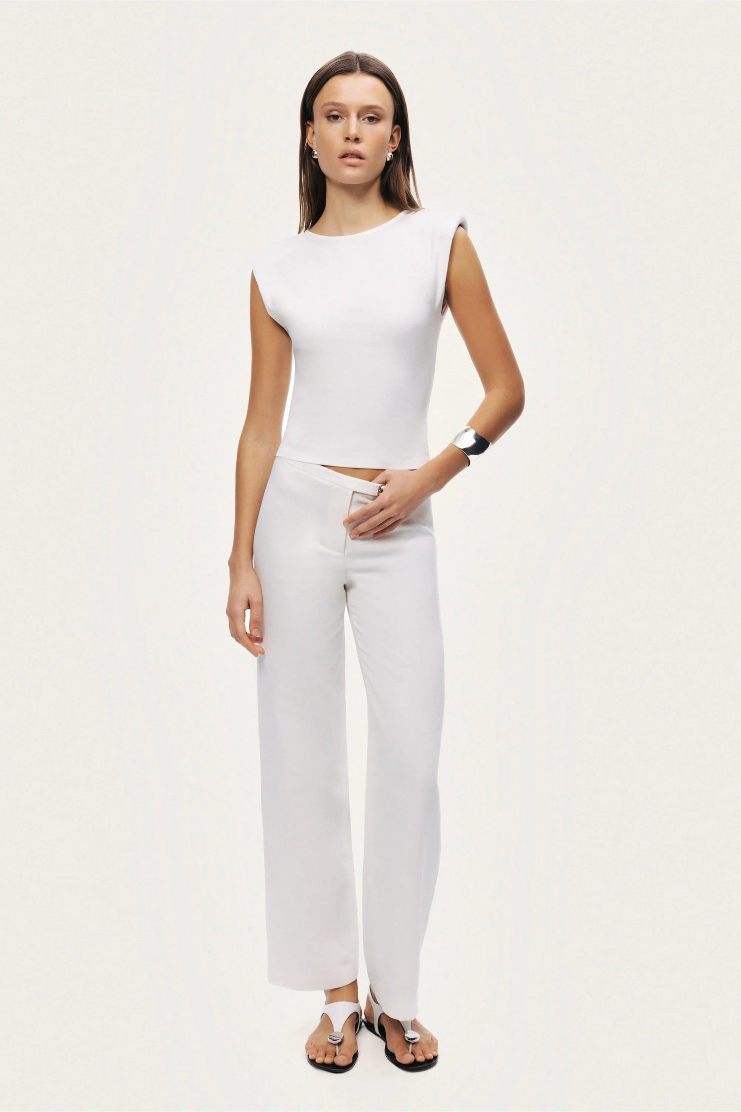 T-Shirt with Lace-Up Back Detail