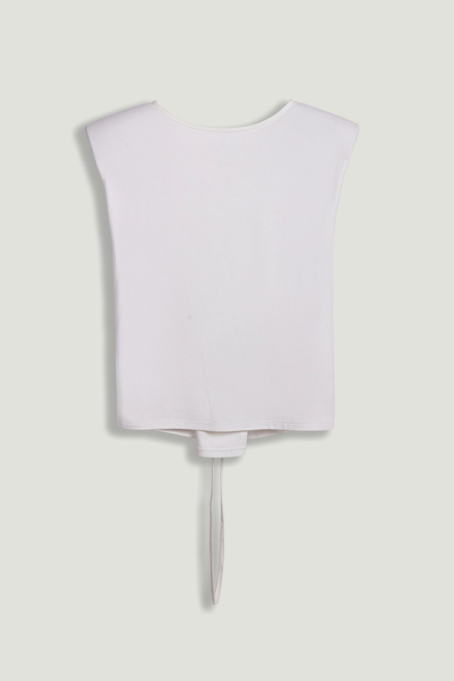 T-Shirt with Lace-Up Back Detail