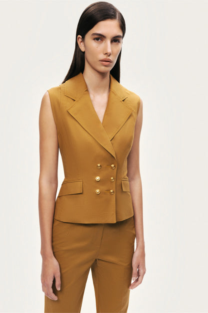 Tailored Double-Breasted Vest
