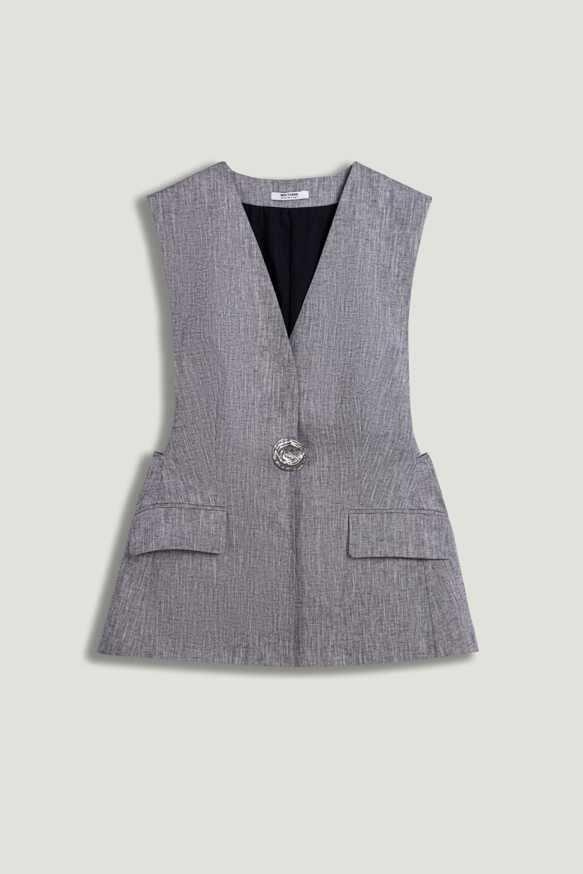 Tailored Button-Front Vest