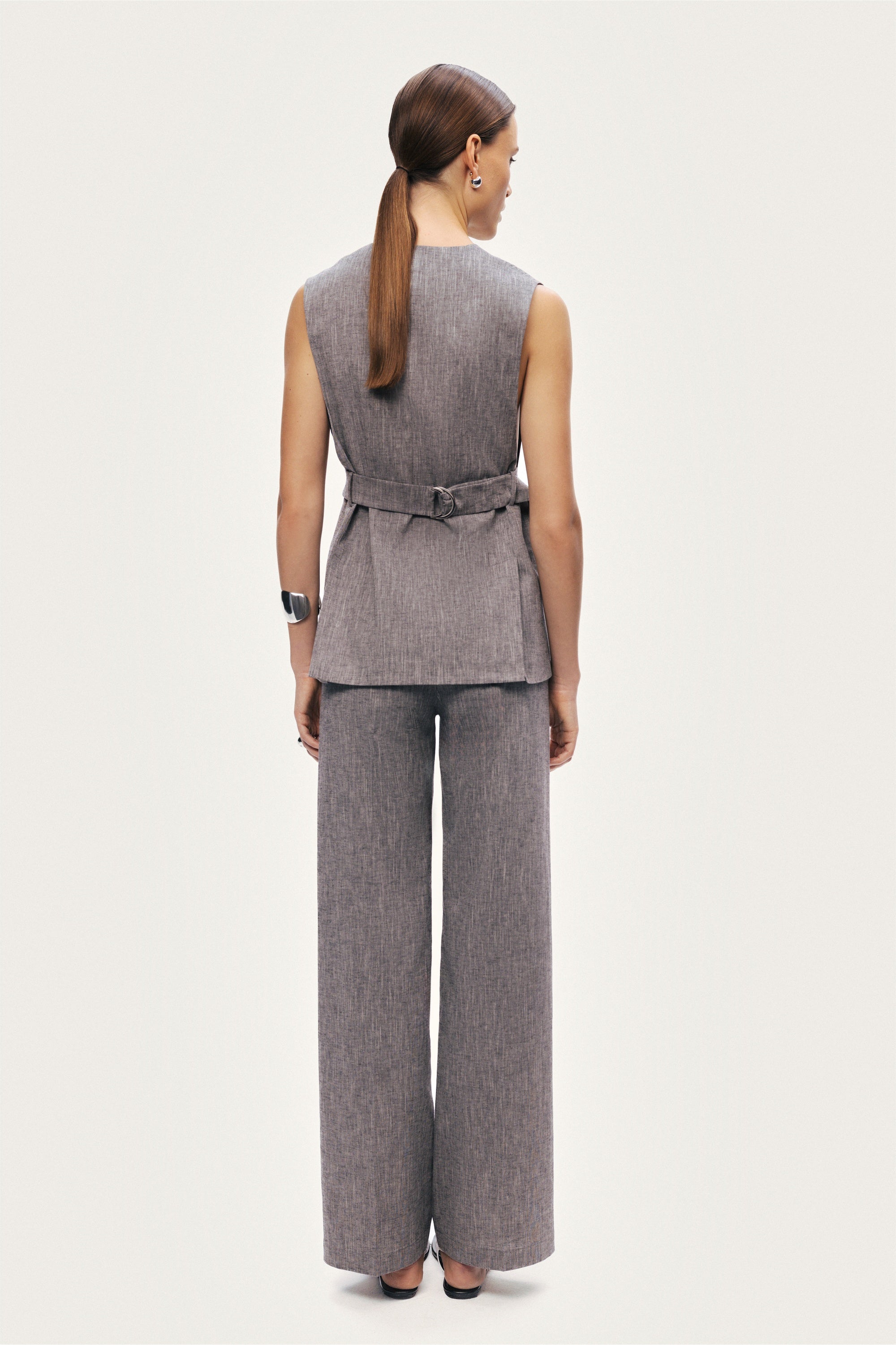 Tailored Button-Front Vest