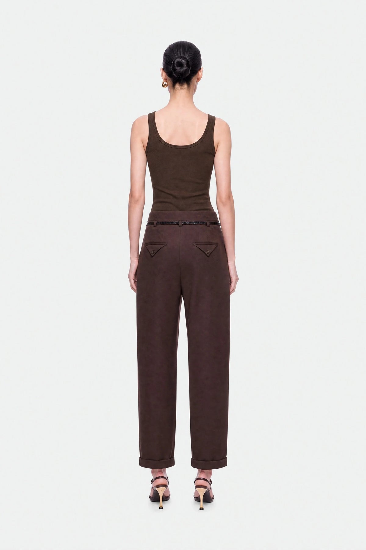 Logo Print Crew Neck Crop Top