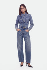 High-Waist Barrel Leg Jeans