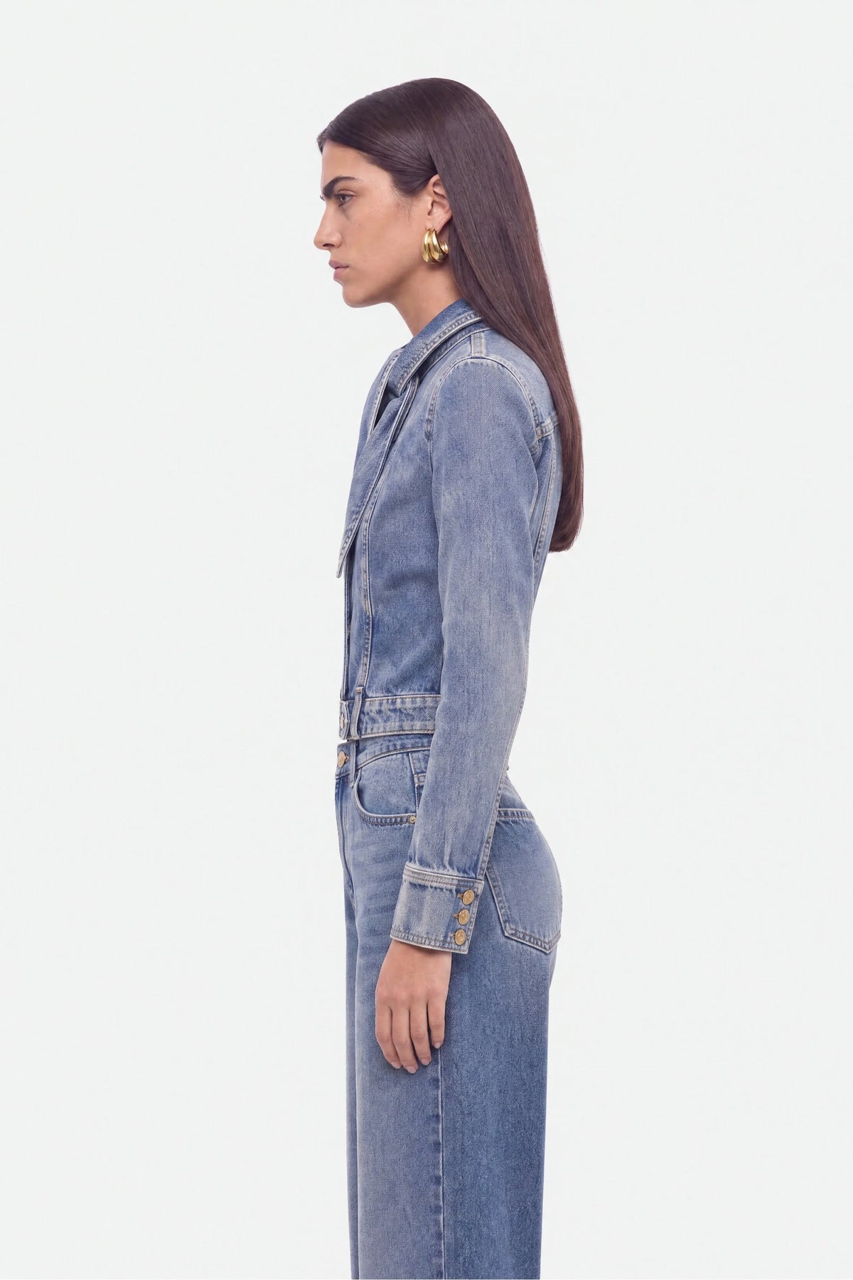 High-Waist Barrel Leg Jeans