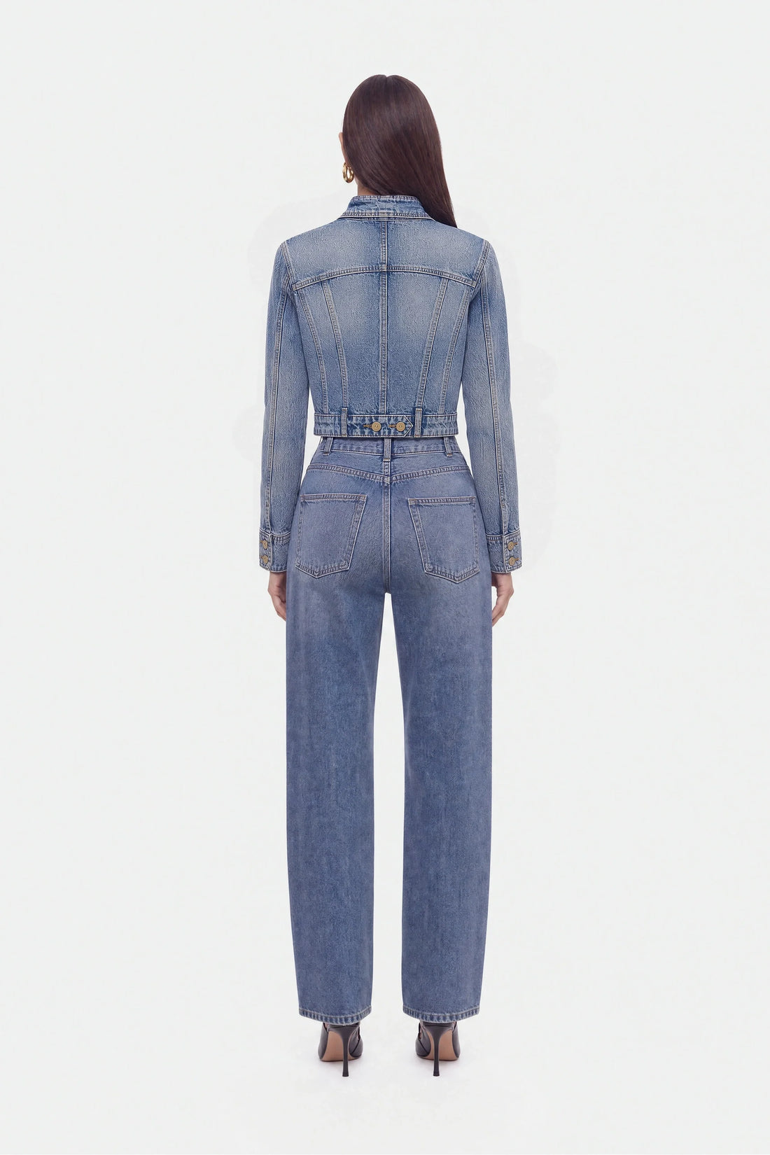 High-Waist Barrel Leg Jeans