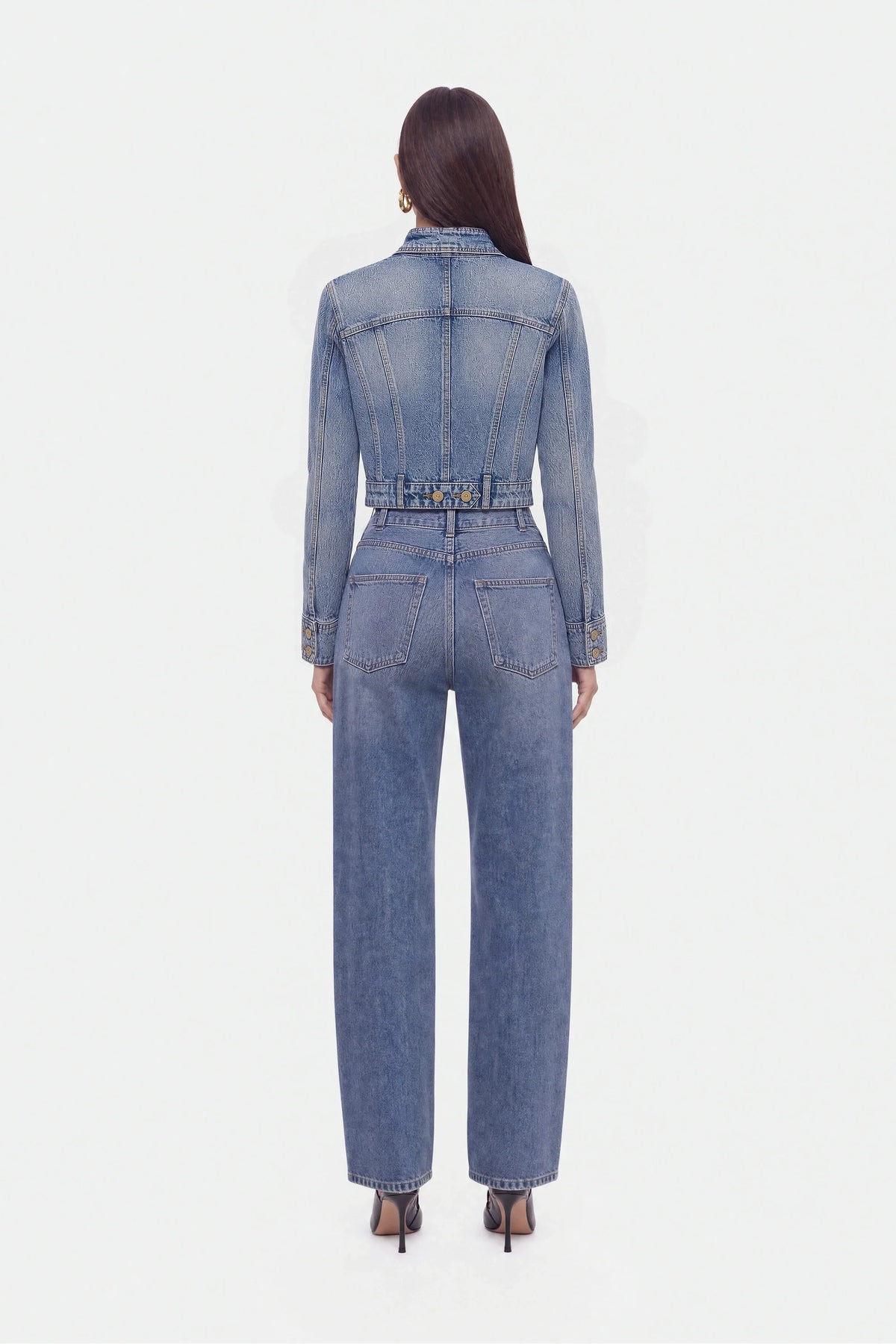 High-Waist Barrel Leg Jeans