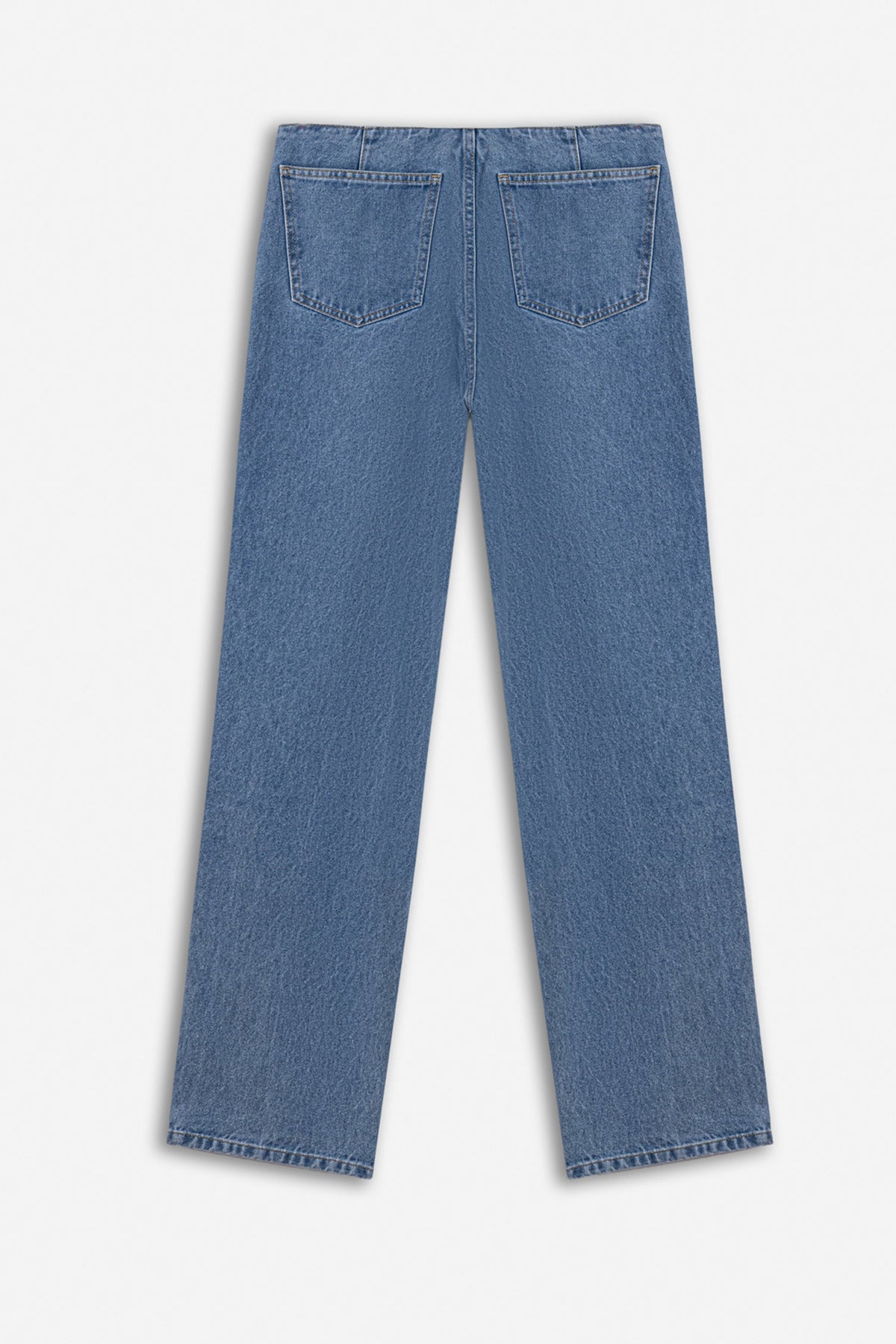 Double Zip Straight Leg Jeans
