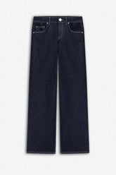 Belt Detail Wide Leg Jeans