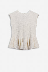 Accessory Detail Crew Neck Knit Top