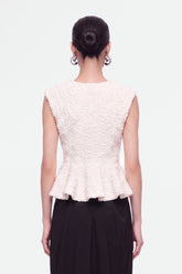 Accessory Detail Crew Neck Knit Top
