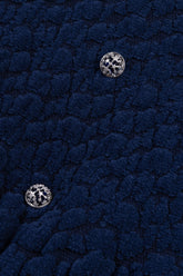 Textured Knit Peplum Cardigan