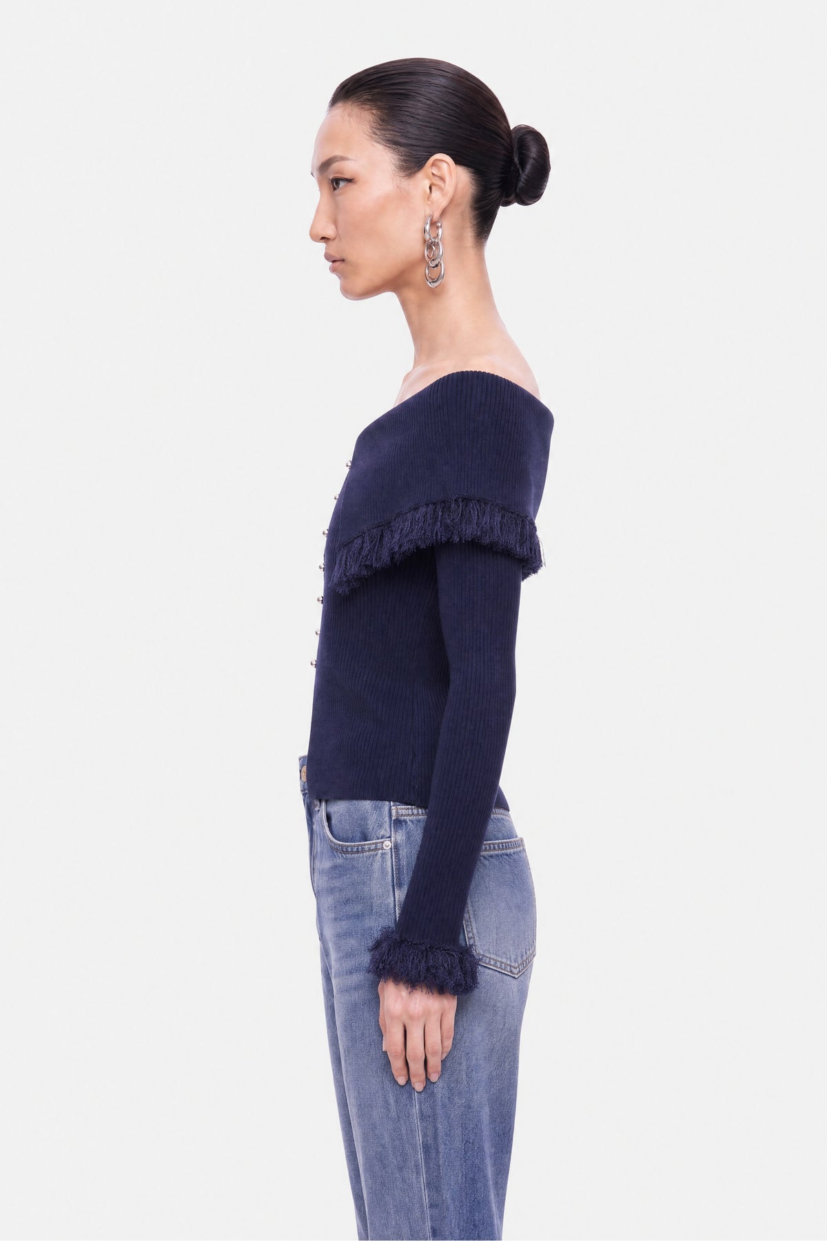 Cut Out Detail Knit Top