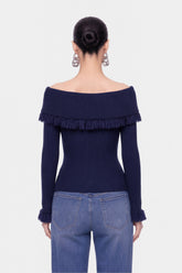 Cut Out Detail Knit Top