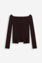 Off Shoulder Knit Top