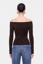 Off Shoulder Knit Top