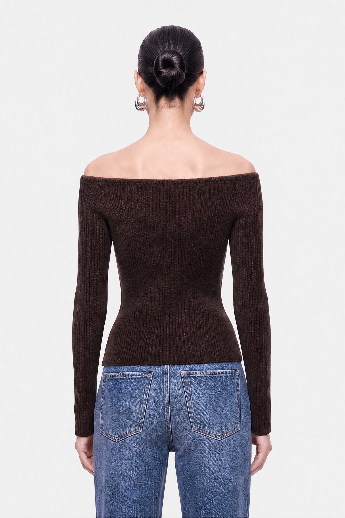 Off Shoulder Knit Top