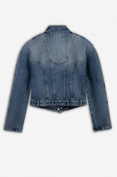 Stand Collar Denim Jacket