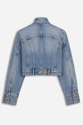 Collar Tie Denim Jacket