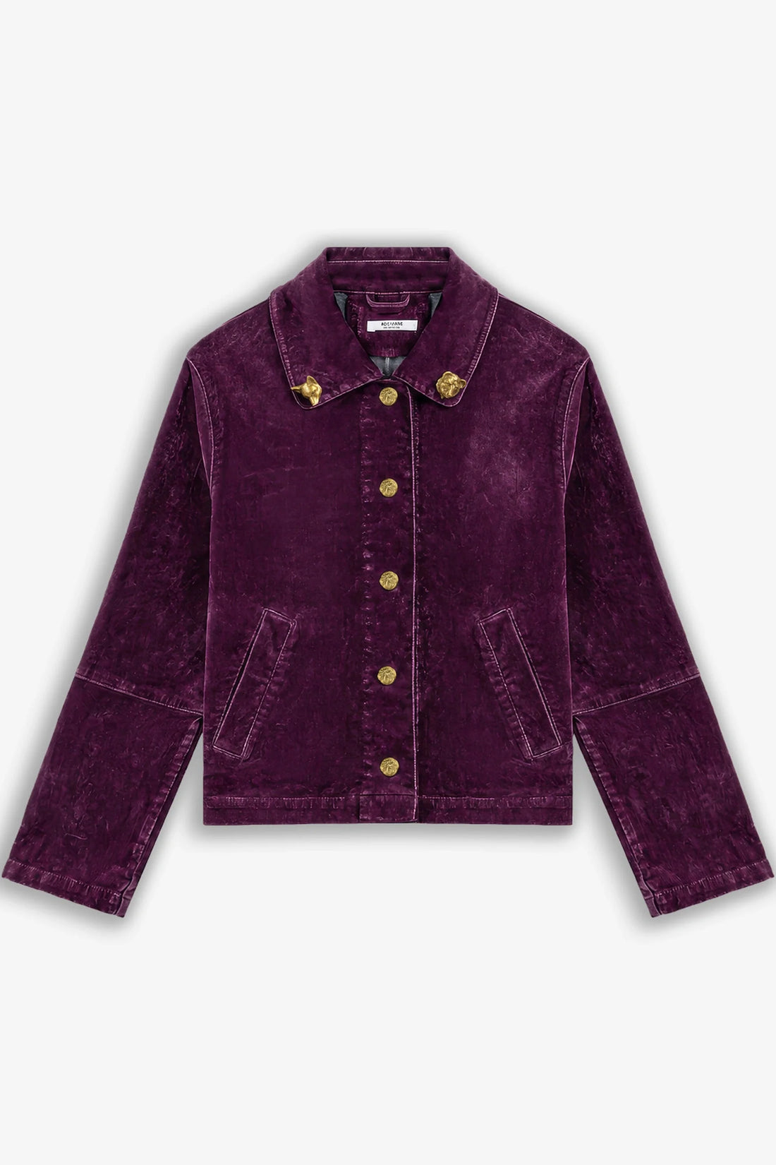 Gold Button Velvet Jacket