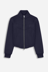 Panelled Zip-Up Sweatshirt Jacket