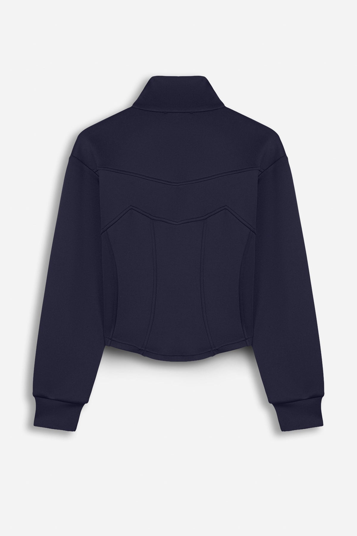 Panelled Zip-Up Sweatshirt Jacket