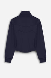 Panelled Zip-Up Sweatshirt Jacket