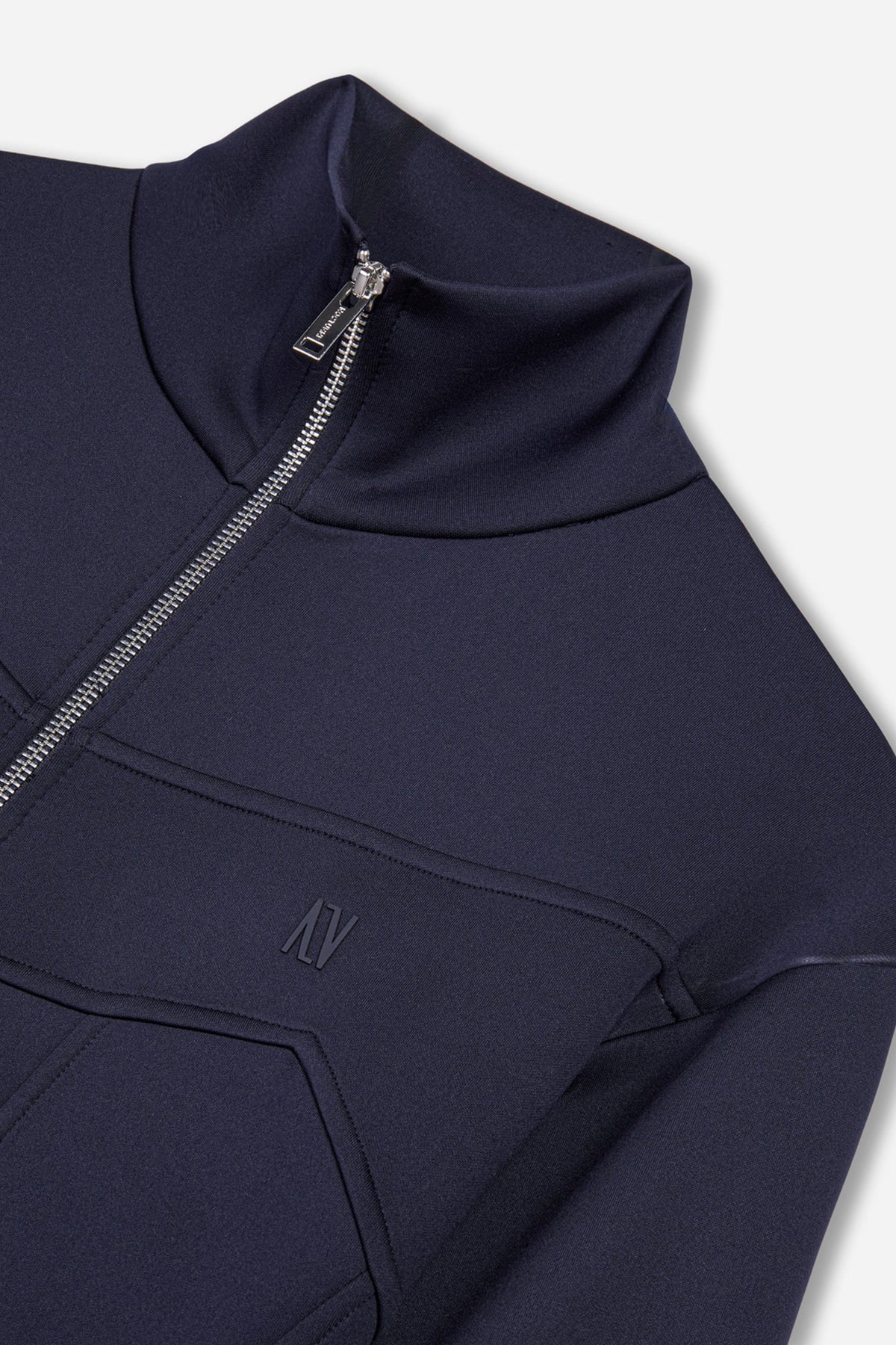 Panelled Zip-Up Sweatshirt Jacket