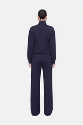 Panelled Zip-Up Sweatshirt Jacket