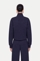 Panelled Zip-Up Sweatshirt Jacket