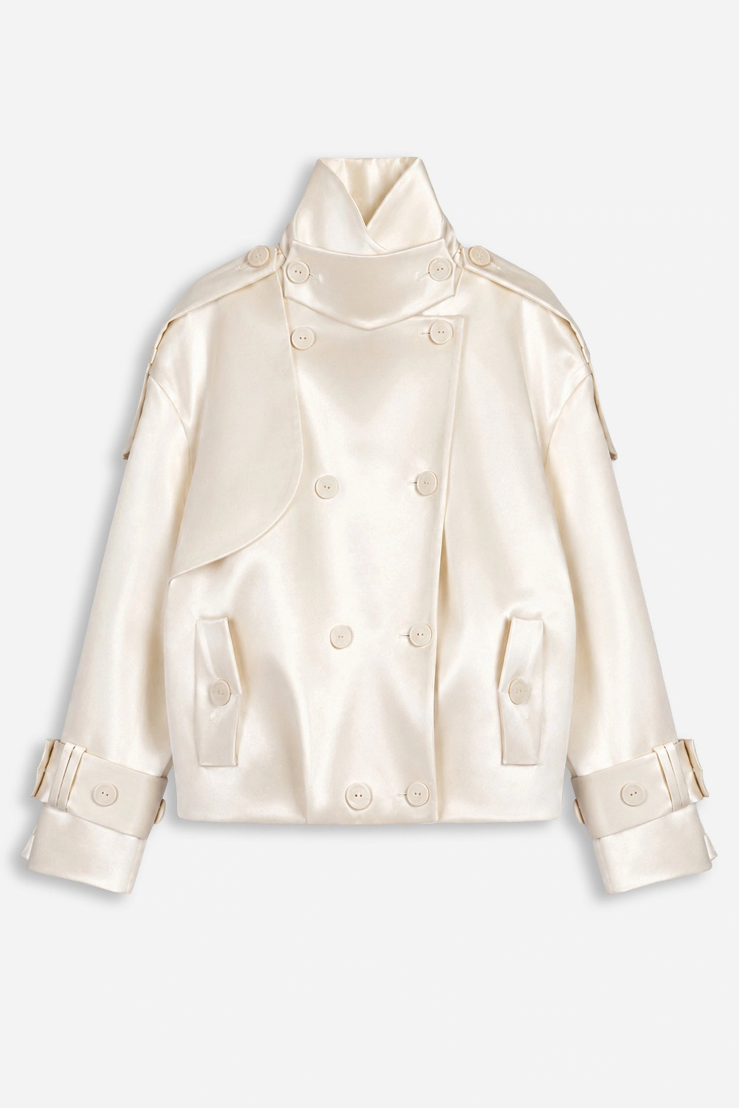 Oversized Double-Breasted Trench Coat