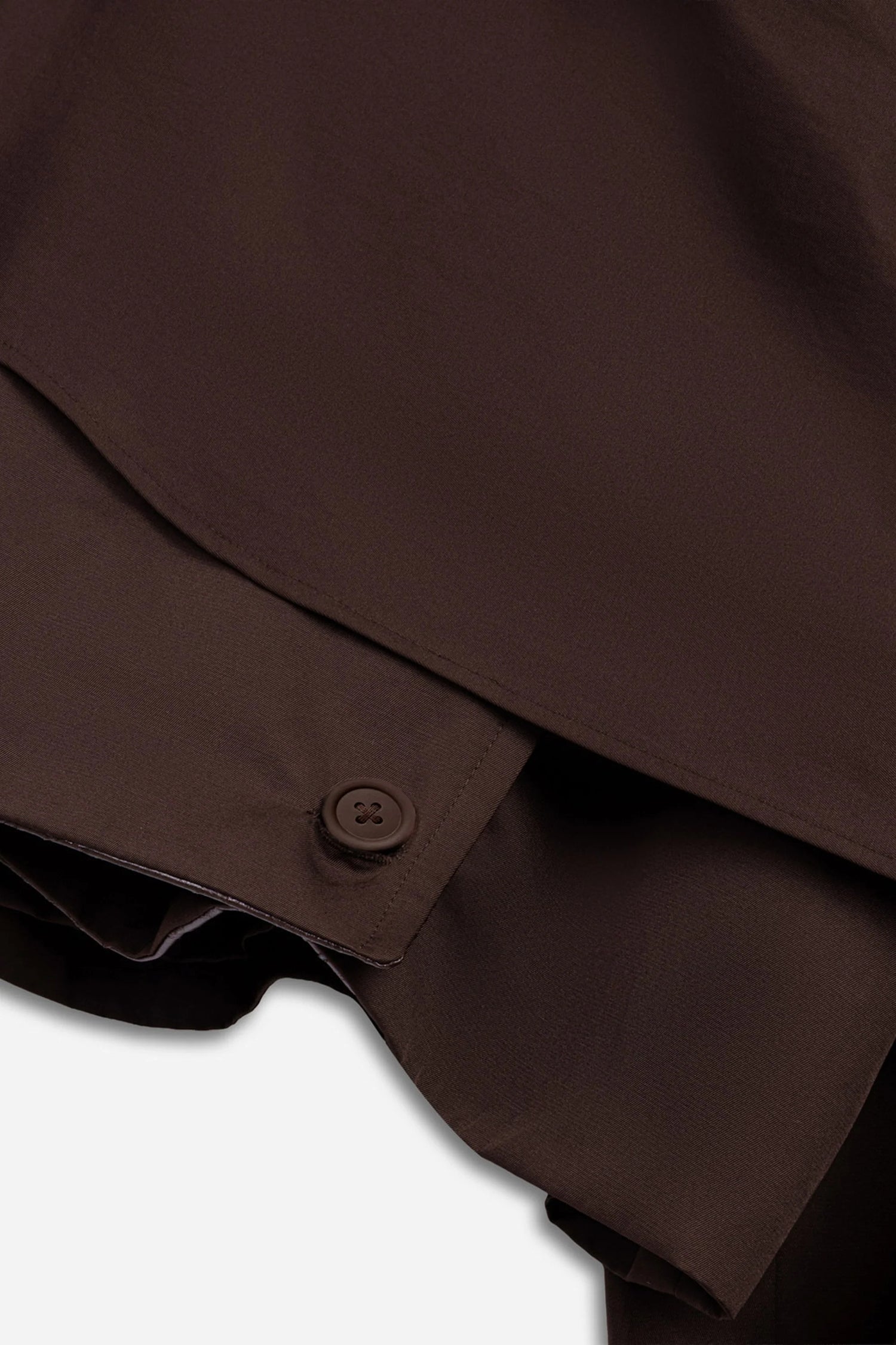 Shawl Detail Stand Collar Trench Coat