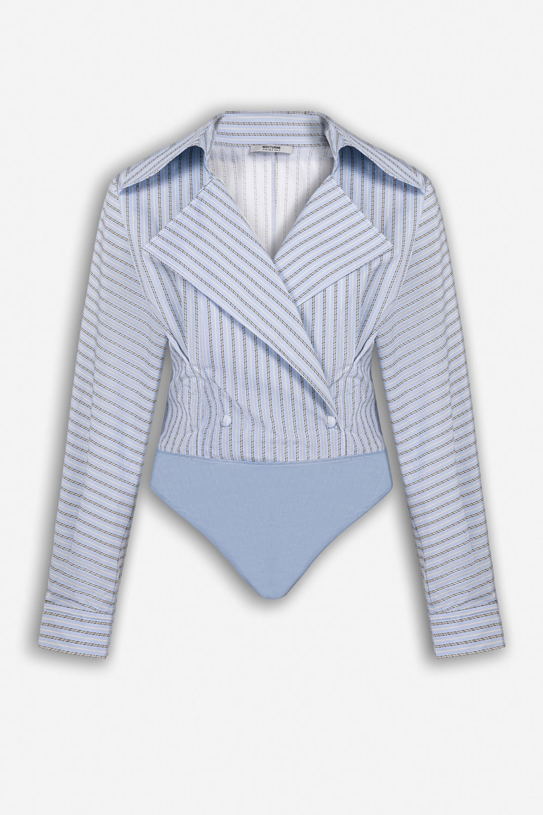 Striped Wrap Bodysuit
