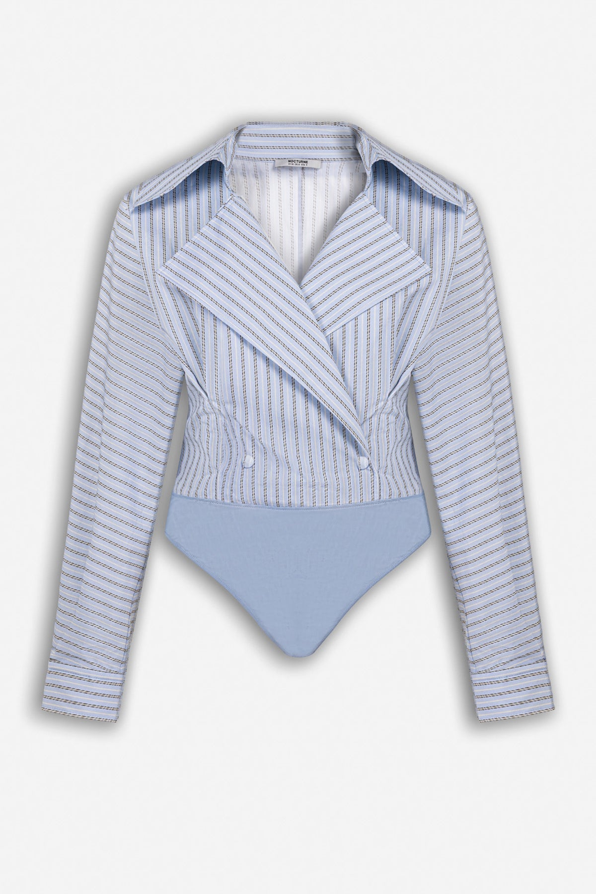 Striped Wrap Bodysuit