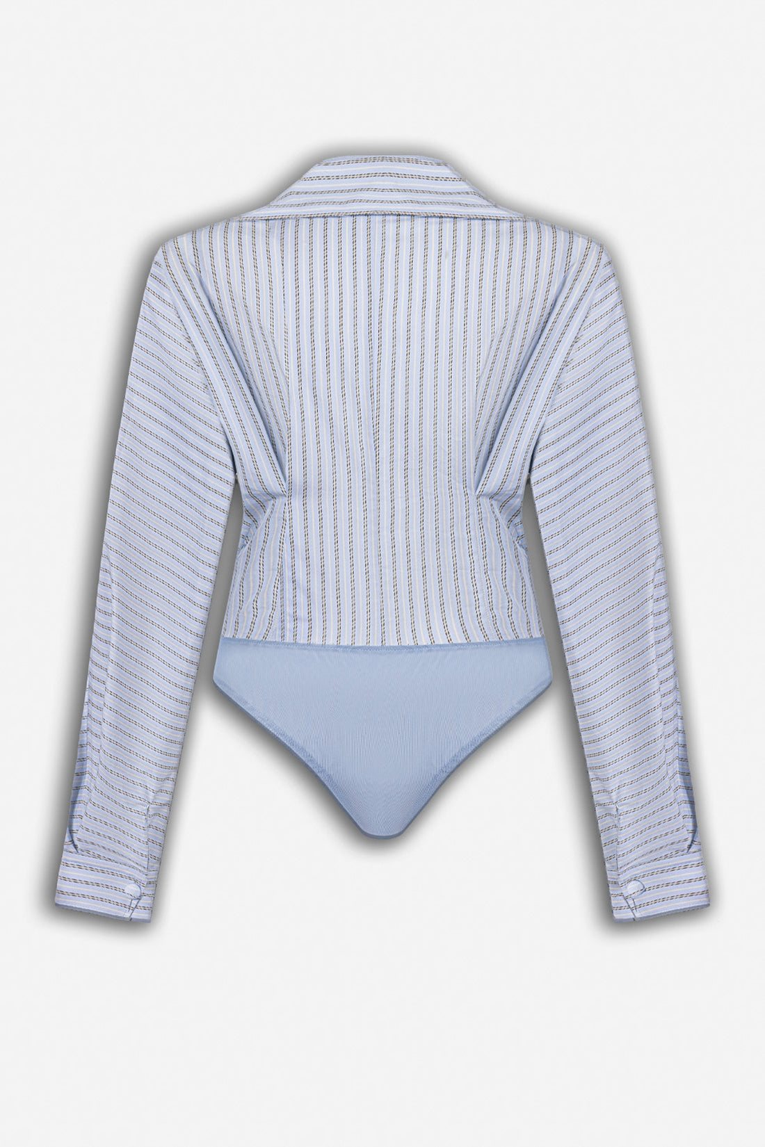 Striped Wrap Bodysuit