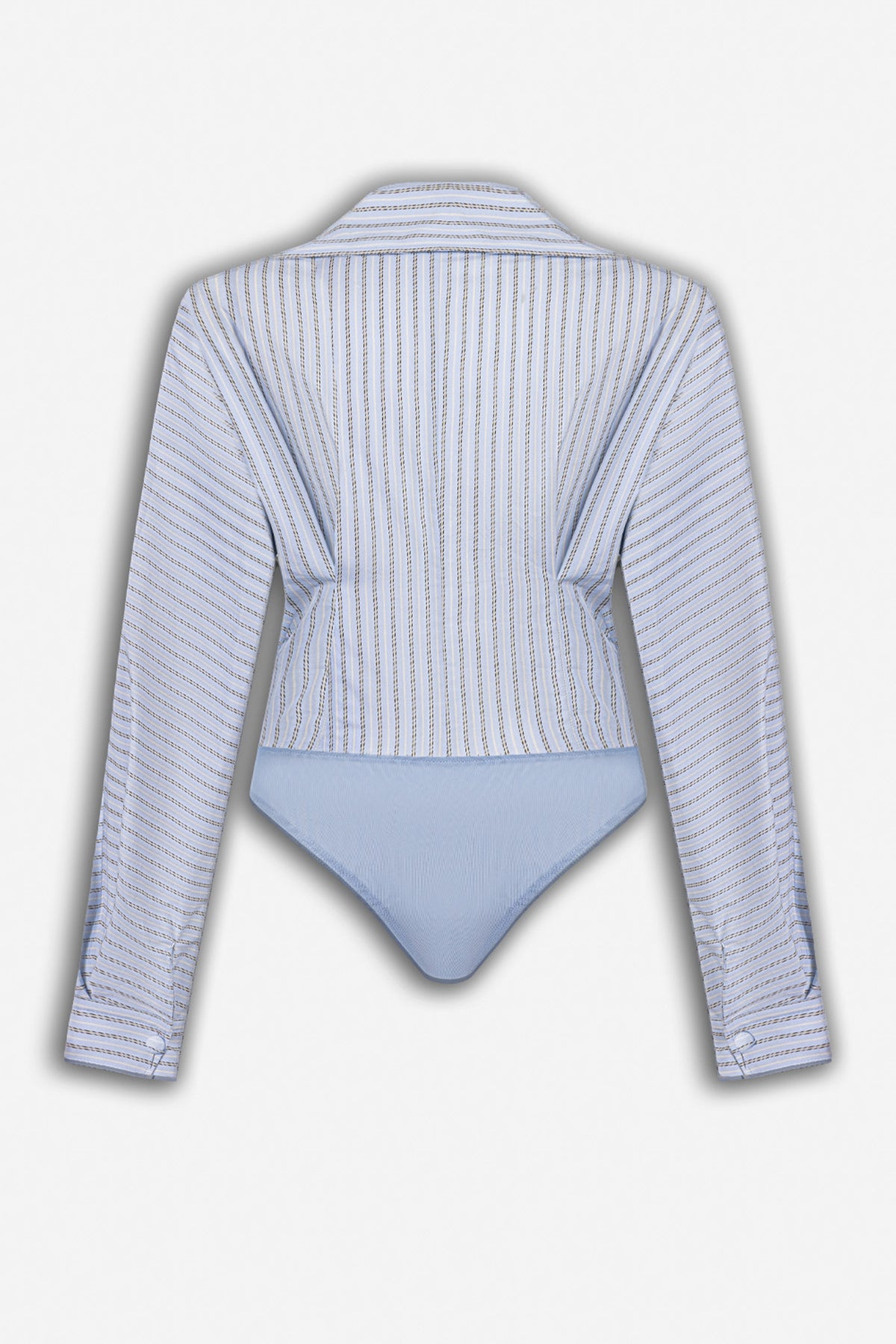 Striped Wrap Bodysuit