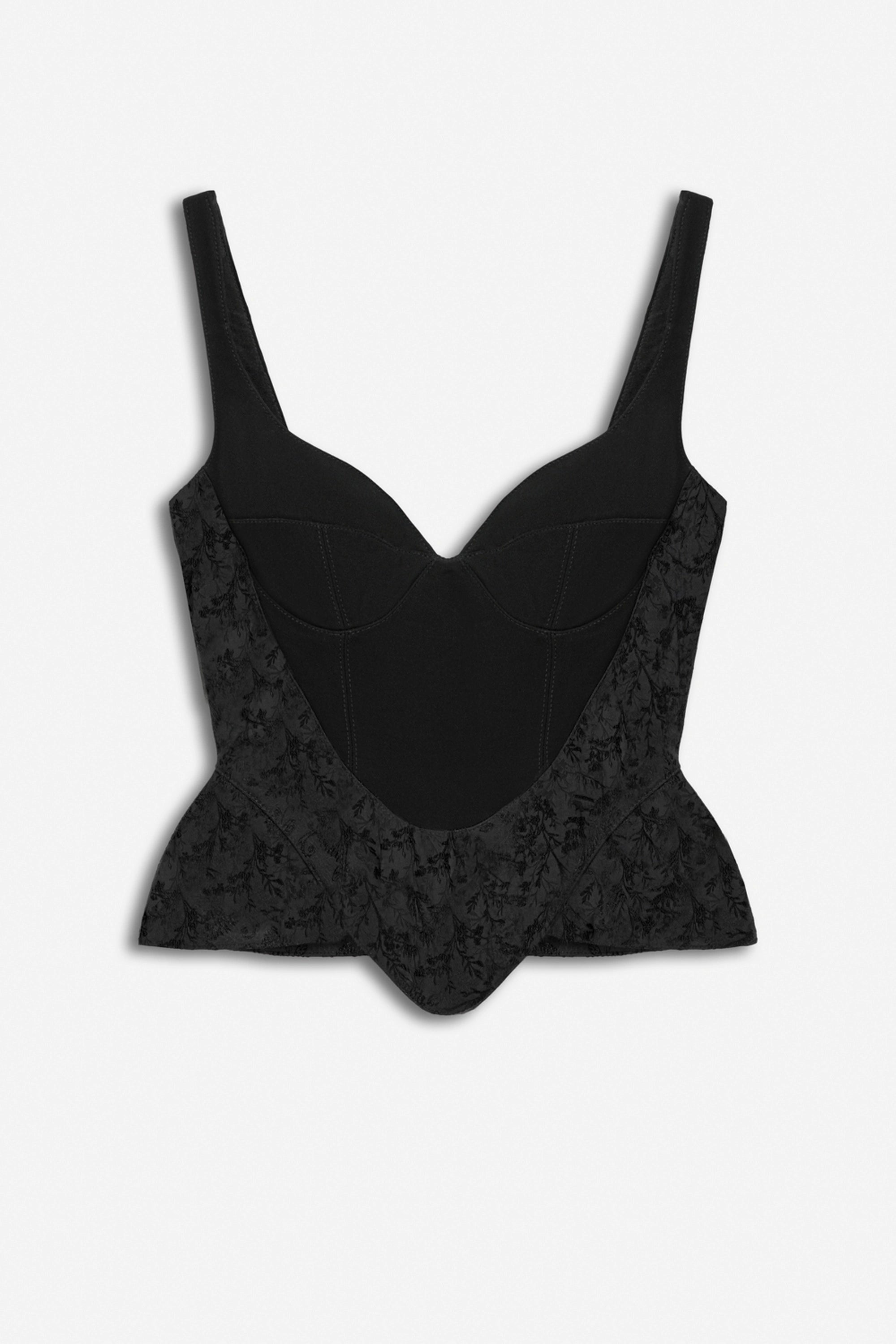 Boned Sweetheart Bustier Top