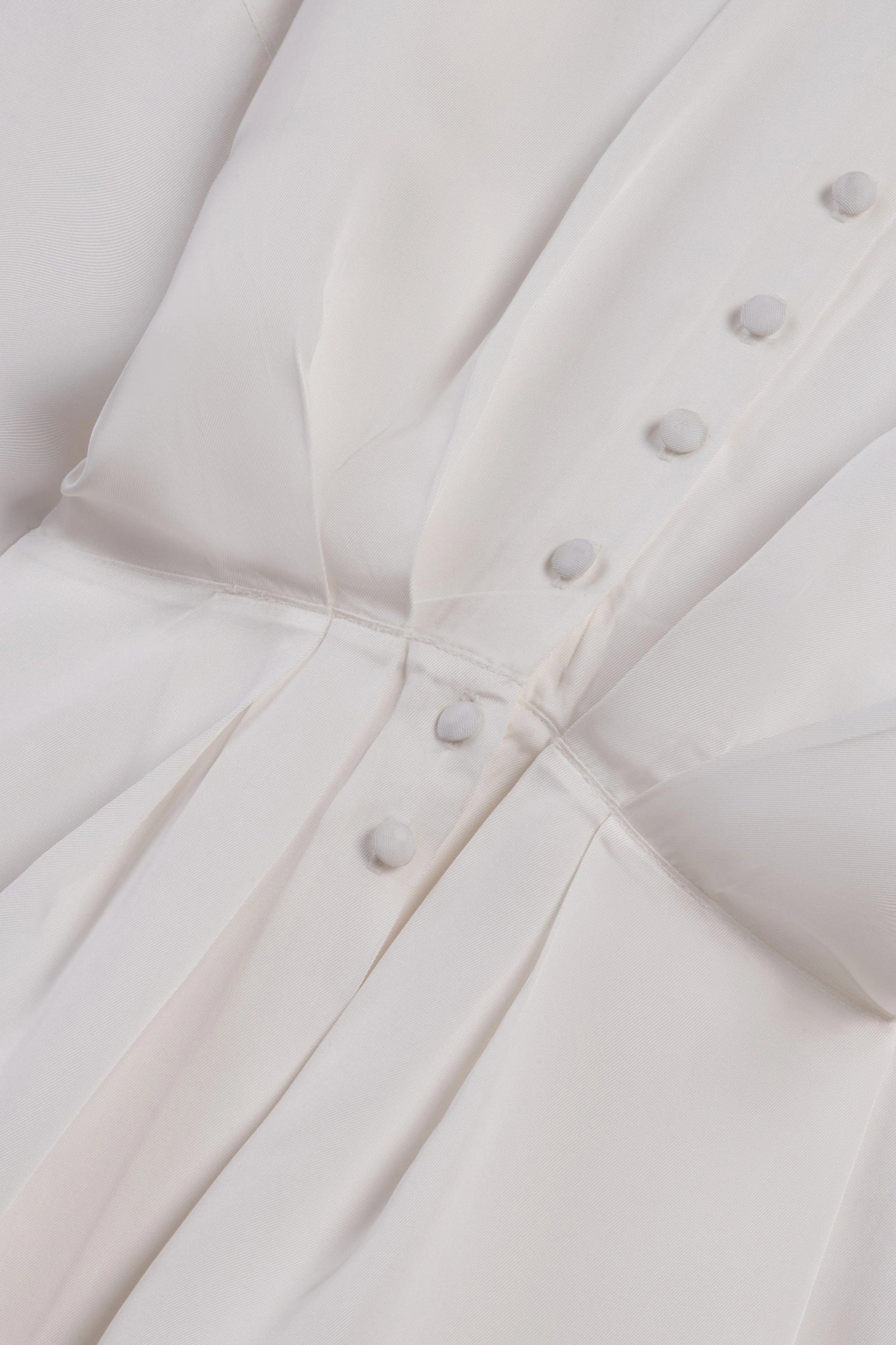 Tie Detail Stand Collar Shirt