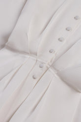 Tie Detail Stand Collar Shirt