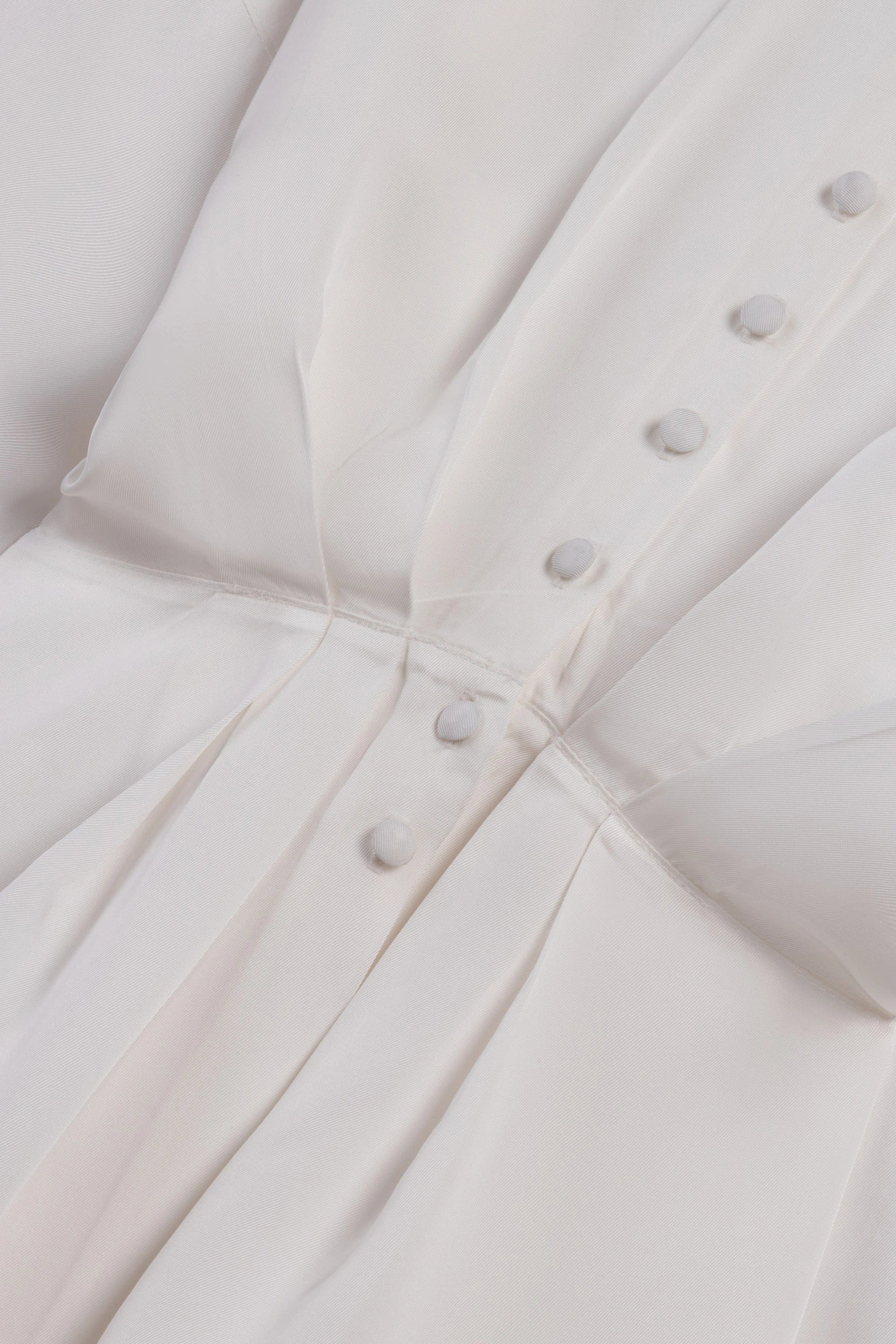 Tie Detail Stand Collar Shirt