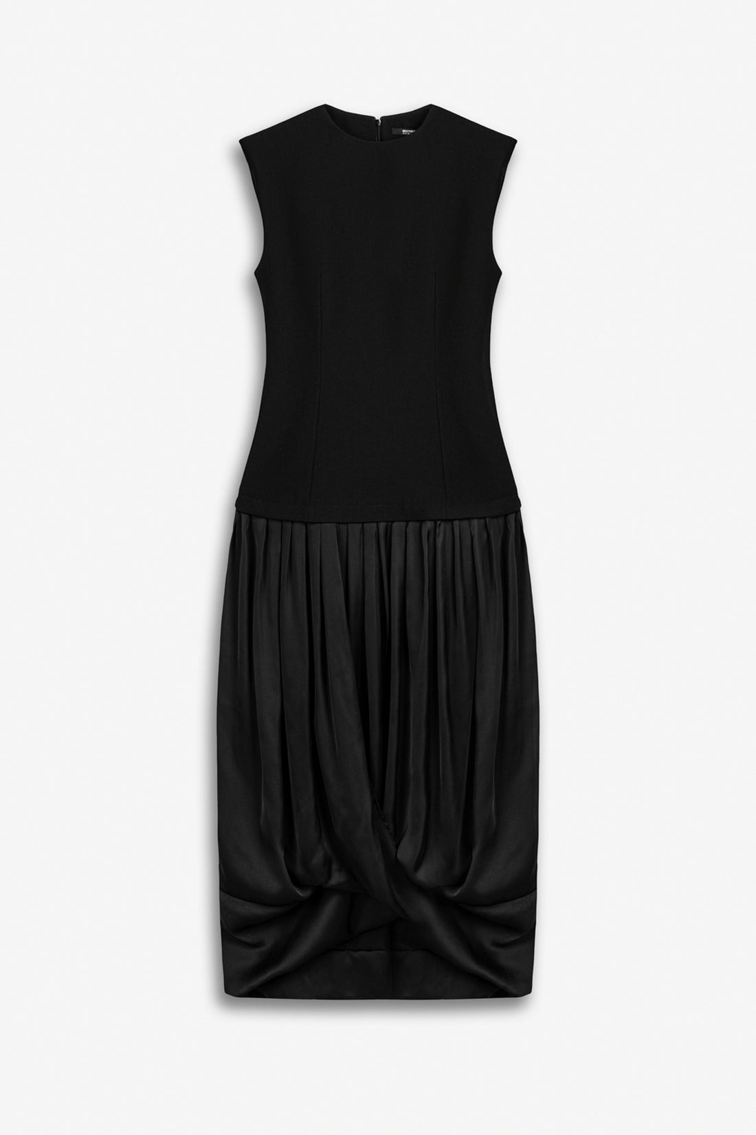 Cap-Sleeve Bubble-Hem Dress