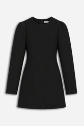 Balloon-Sleeve Structured Mini Dress